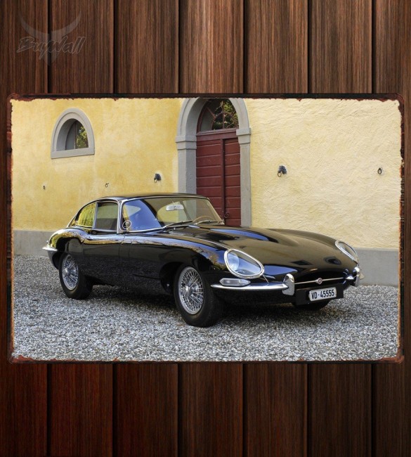 Металлическая табличка Jaguar E-Type Coupe (Series I) 335